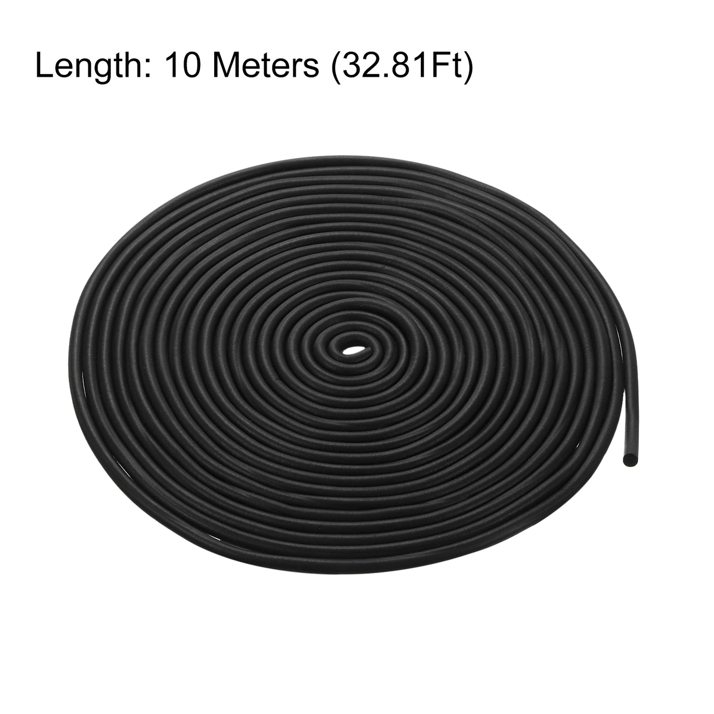 uxcell Uxcell Foam Rubber Weather Seal Strip, 7mm Diameter 10 Meters Long for DIY Gasket