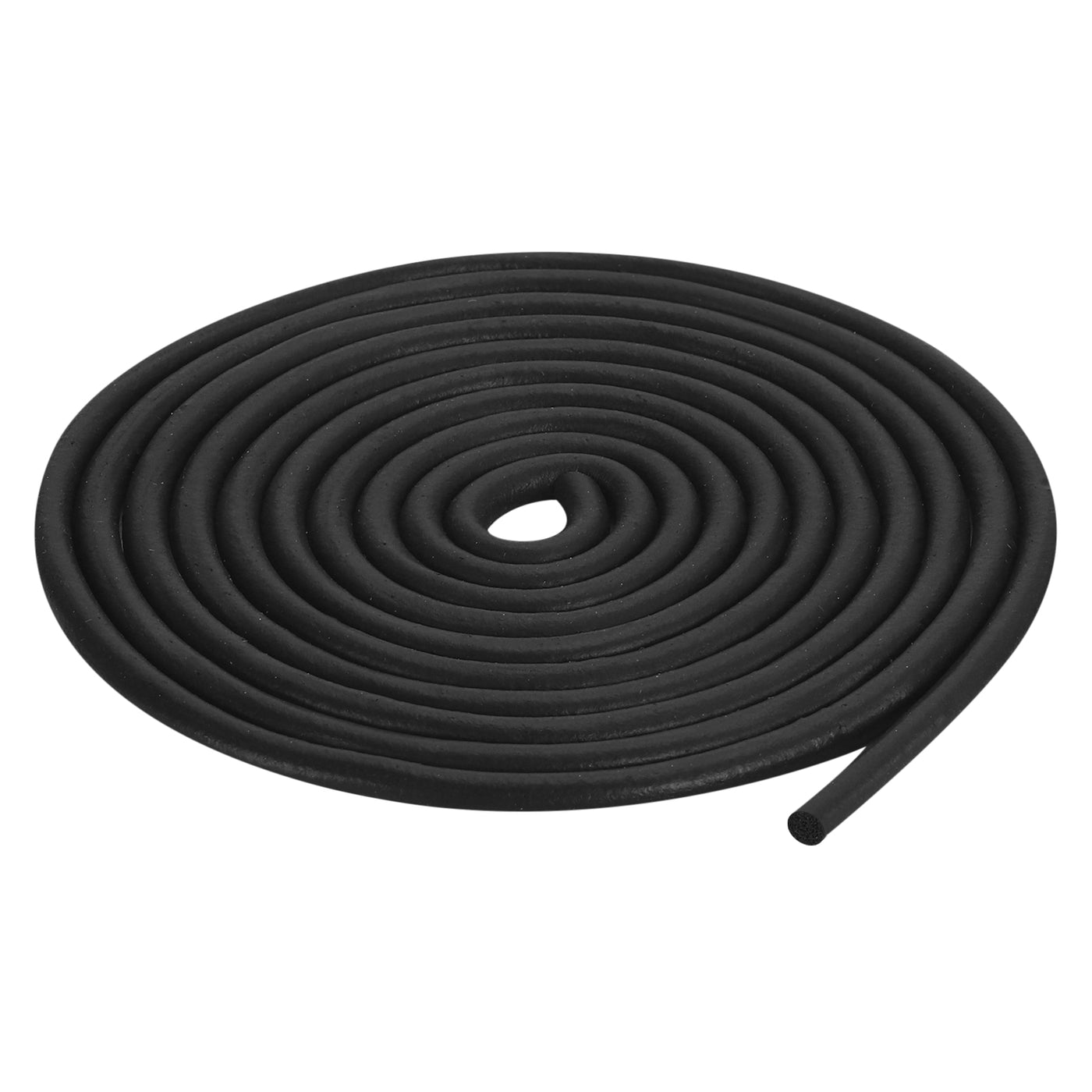 uxcell Uxcell Foam Rubber Weather Seal Strip, 5mm Diameter 7.5 Meters Long for DIY Gasket