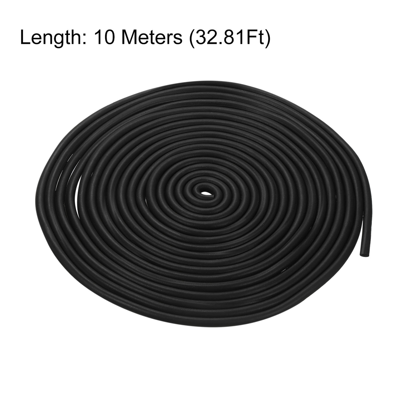 uxcell Uxcell Foam Rubber Weather Seal Strip, 10mm Diameter 10 Meters Long for DIY Gasket