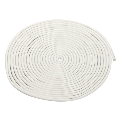 Harfington Uxcell Foam Rubber Weather Seal Strip, 6mm Diameter 7.5 Meters Long, White