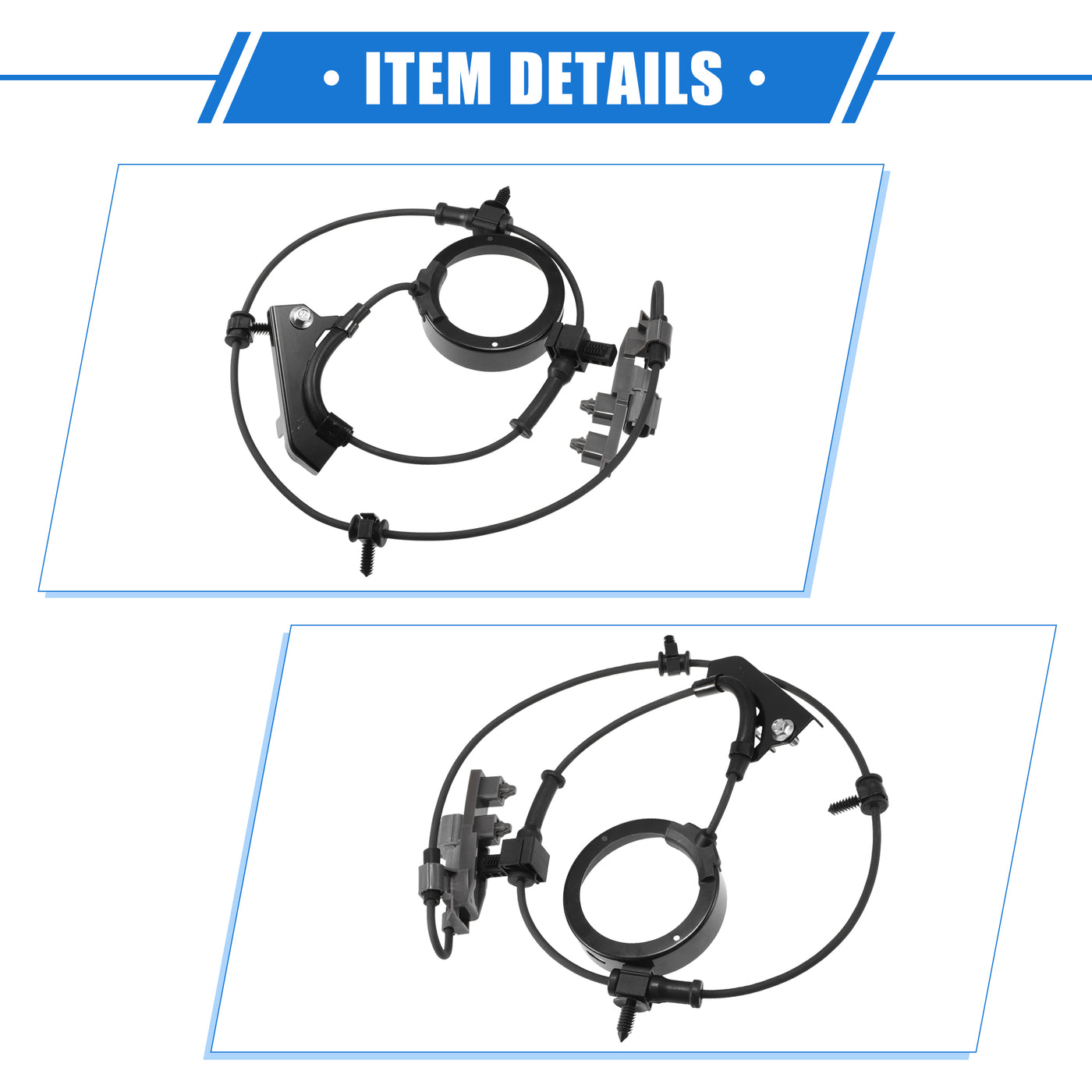 VekAuto ABS Raddrehzahlsensor kompatibel für Chevrolet Colorado 2004-2009, individuell angefertigter schwarzer vorderer linker ABS-Sensor Nr. 15176997