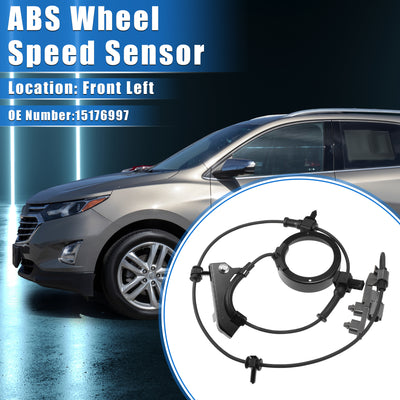 Harfington ABS Raddrehzahlsensor kompatibel für Chevrolet Colorado 2004-2009, individuell angefertigter schwarzer vorderer linker ABS-Sensor Nr. 15176997