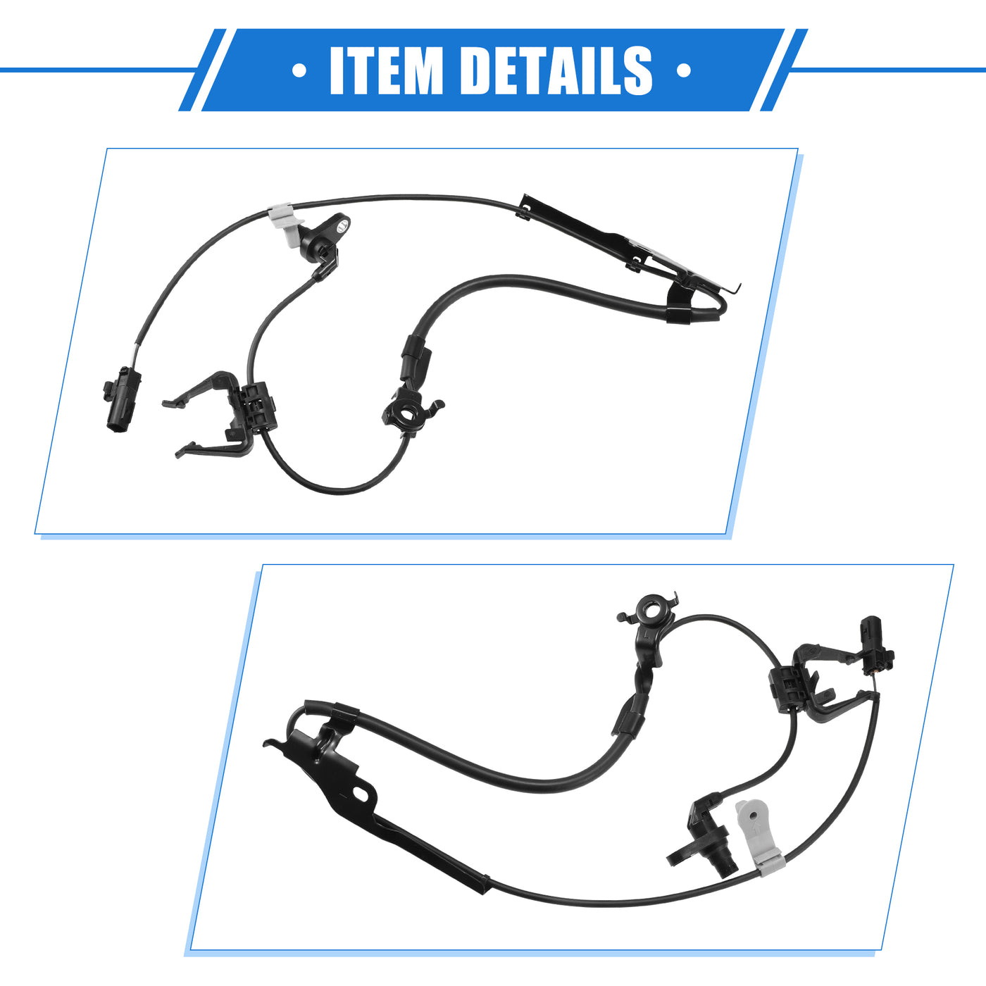 VekAuto ABS Raddrehzahlsensor kompatibel für Toyota Highlander 2010-2018, individuell angefertigt, schwarzer vorderer linker ABS-Sensor, Nr. 895430E080/8954348050