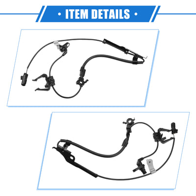 Harfington ABS Raddrehzahlsensor kompatibel für Toyota Highlander 2010-2018, individuell angefertigt, schwarzer vorderer linker ABS-Sensor, Nr. 895430E080/8954348050