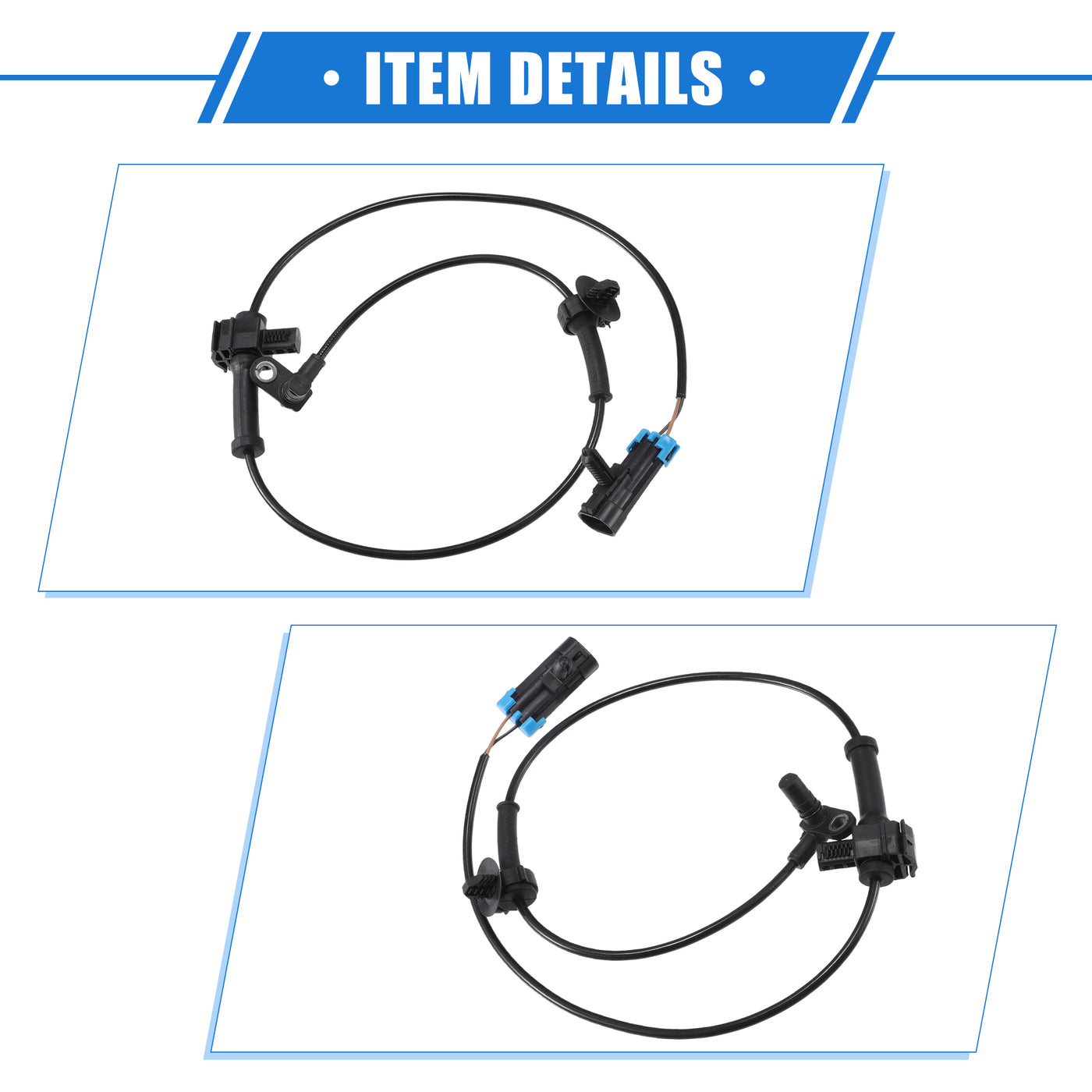 VekAuto ABS Raddrehzahlsensor kompatibel für Chevrolet Avalanche 2007-2013, individuell angefertigter schwarzer ABS-Sensor hinten, Nr. 20938122/15121067/20763147