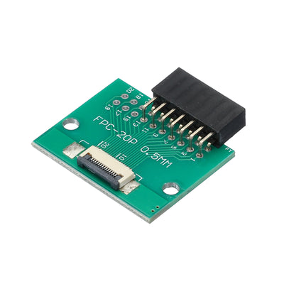 Harfington FFC FPC Converter Board 14 Pins 0.5mm 1.0mm Pitch to DIP 2.54mm PCB for LCD