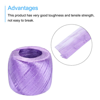 Harfington Polyester Nylon Plastic Rope Twine Household Bundled,550m Length,1 Pcs(Purple)