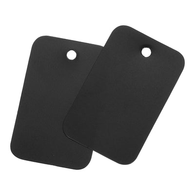 Harfington Waterproof Eyelet Hole Plastic Tags,Outdoor Tags,2.5x4cm Black 100 Pcs