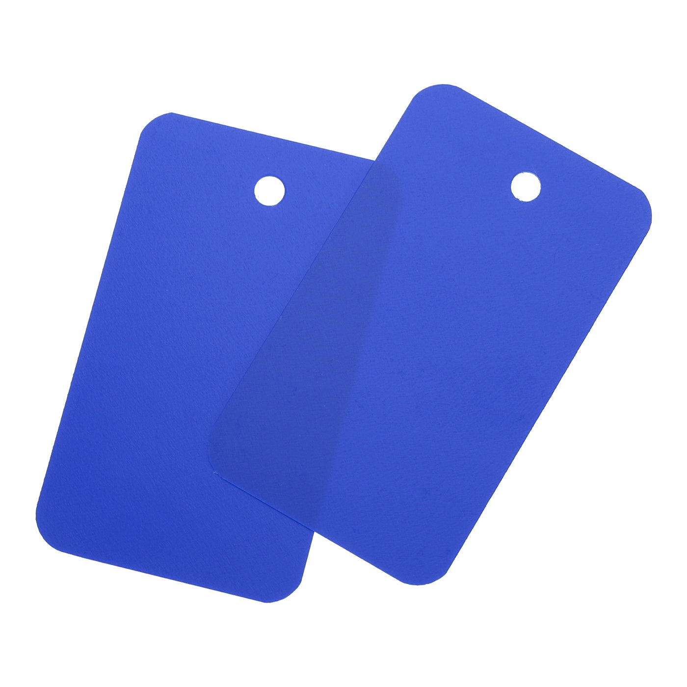 Harfington Waterproof Eyelet Hole Plastic Tags,Outdoor Tags,3.5x6cm Blue 100 Pcs