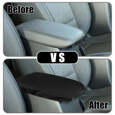 Harfington Center Console Seat Armrest Cover - Car Inner Seat Armrest Lid Storage Covers Trim - for Ford Explorer 2020-2022 Neoprene Fabric Black - 1 Pc