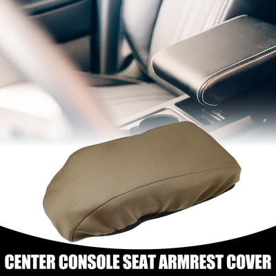 Harfington Center Console Seat Armrest Cover - Car Inner Seat Armrest Lid Storage Covers Trim - for Ford Bronco Sport 2021-2024 Neoprene Fabric Brown - 1 Pc