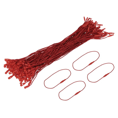 Harfington Polyester Rope Hang Tag String Snap Lock 190mm,0.8mm 100 Pcs,Red