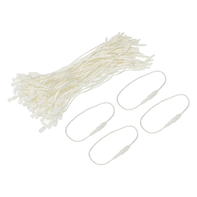 Harfington Polyester Rope Hang Tag String Snap Lock 120mm,1mm,100 Pcs,Beige