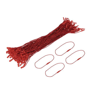 Harfington Polyester Rope Hang Tag String Snap Lock 190mm,1mm 200 Pcs,Red