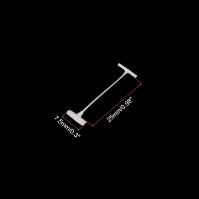 Harfington Standard Tagging Fasteners Price Tag Label Tagging Barbs 25mm 1000pcs White