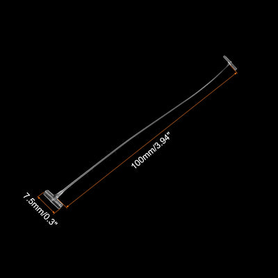 Harfington Standard Tagging Fastener Price Tag Label Tagging Barb 100mm 1000pcs Transparent