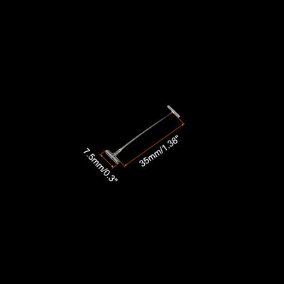 Harfington Standard Tagging Fastener Price Tag Label Tagging Barb 35mm 1000pcs Transparent