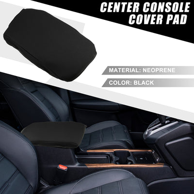 Harfington Car Center Console Seat Armrest Cover Interior Protective Lid Storage Covers Trim for Toyota Camry 2012-2017 Black