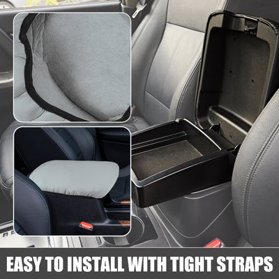 Harfington Car Center Console Seat Armrest Cover Interior Protective Lid Storage Covers Trim for Toyota Camry 2018-2023 Gray