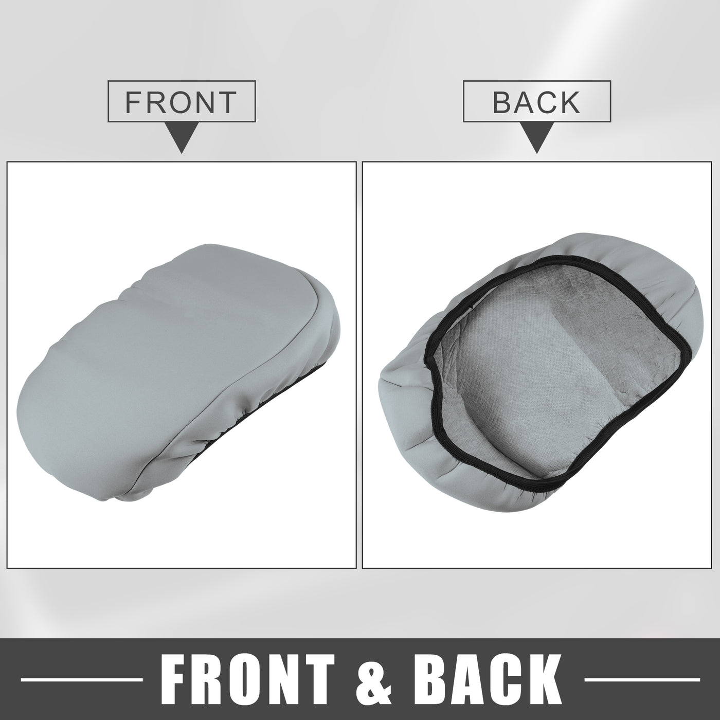 A ABSOPRO Car Center Console Seat Armrest Cover Interior Protective Lid Storage Covers Trim for Toyota Camry 2018-2023 Gray