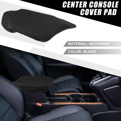 Harfington Car Center Console Seat Armrest Cover Interior Protective Lid Storage Covers Trim for Toyota CHR 2018-2023 Black