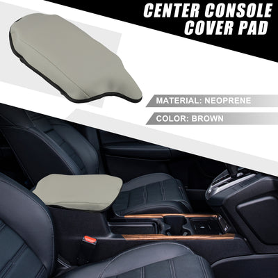 Harfington Car Center Console Seat Armrest Cover Interior Protective Lid Storage Covers Trim for Toyota CHR 2018-2023 Brown