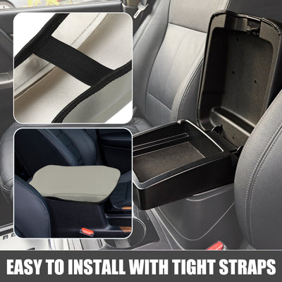 Harfington Car Center Console Seat Armrest Cover Interior Protective Lid Storage Covers Trim for Toyota CHR 2018-2023 Brown