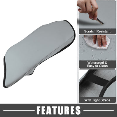 Harfington Car Center Console Seat Armrest Cover Interior Protective Lid Storage Covers Trim for Toyota CHR 2018-2023 Gray