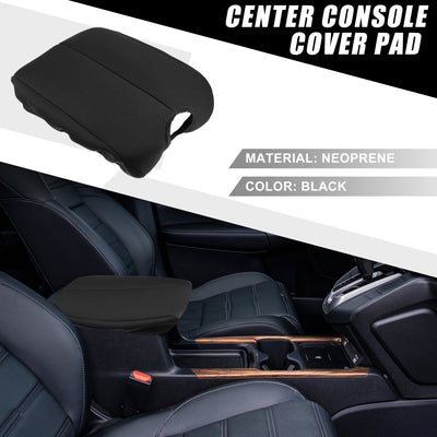 Harfington Car Center Console Seat Armrest Cover Interior Protective Lid Storage Covers Trim for Honda Accord 2008-2012 Black