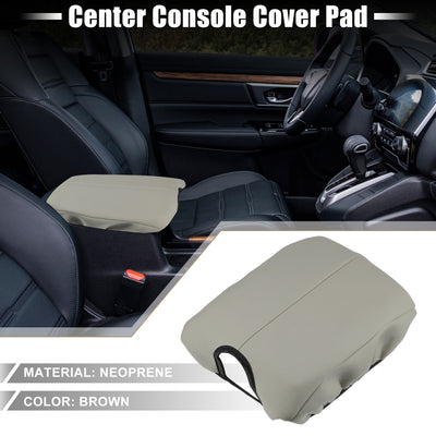 Harfington Car Center Console Seat Armrest Cover Interior Protective Lid Storage Covers Trim for Honda Accord 2008-2012 Brown