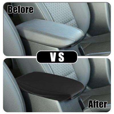 Harfington Center Console Seat Armrest Cover - Car Inner Seat Armrest Lid Storage Covers Trim - for Subaru Crosstrek 2013-2017 Neoprene Fabric Black - 1 Pc