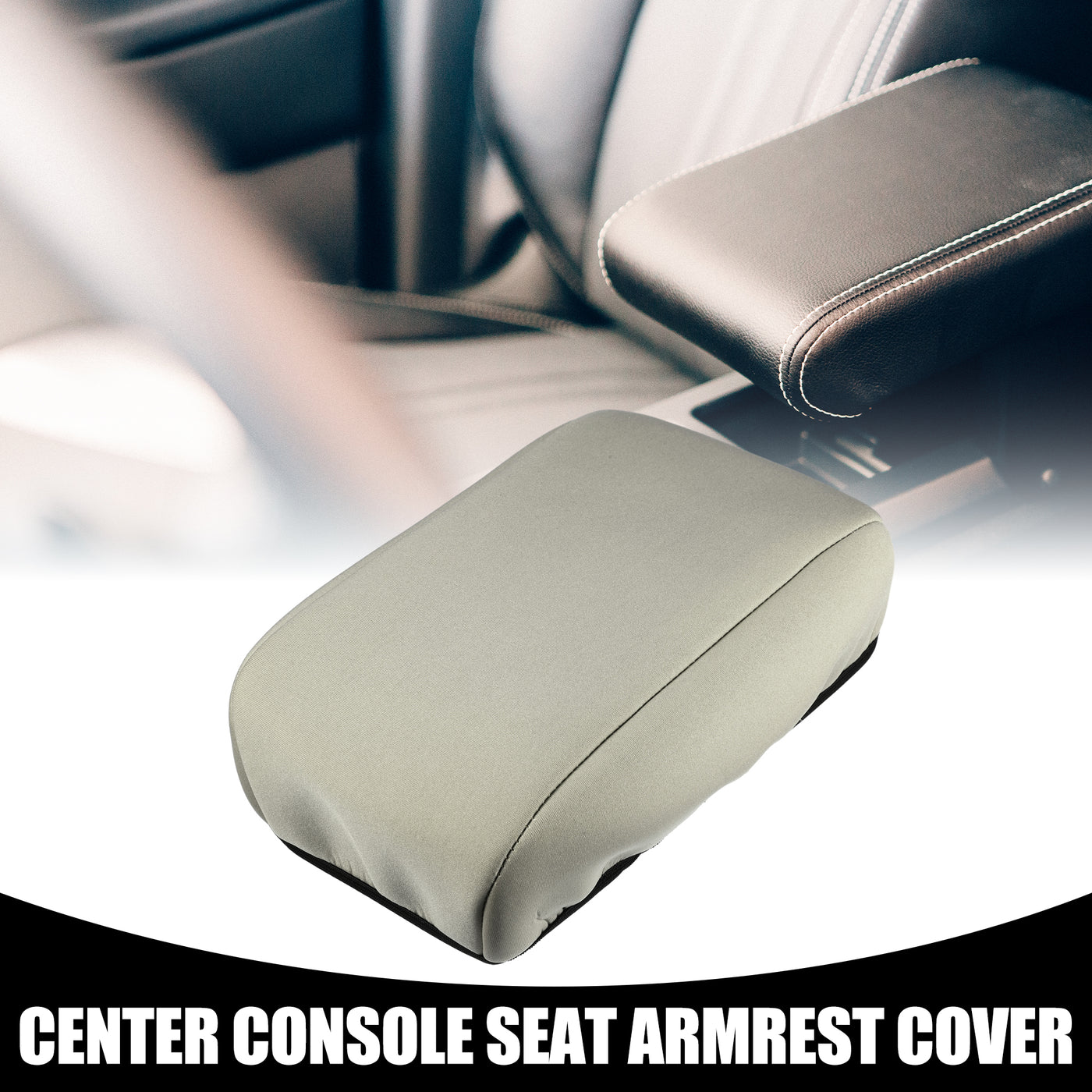 Partuto Center Console Seat Armrest Cover - Car Inner Seat Armrest Lid Storage Covers Trim - for Subaru Crosstrek 2013-2017 Neoprene Fabric Brown - 1 Pc