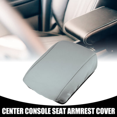 Harfington Center Console Seat Armrest Cover - Car Inner Seat Armrest Lid Storage Covers Trim - for Subaru Forester 2019-2023 Neoprene Fabric Gray - 1 Pc