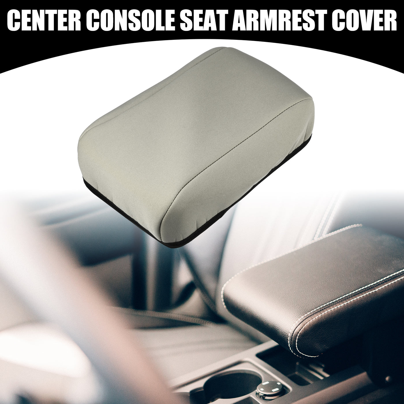 Partuto Center Console Seat Armrest Cover - Car Inner Seat Armrest Lid Storage Covers Trim - for Toyota Corolla 2013-2023 Neoprene Fabric Brown - 1 Pc