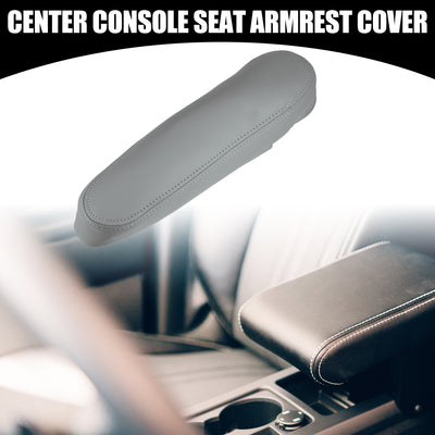 Harfington Center Console Seat Armrest Cover - Car Driver Side Seat Armrest Lid Storage Covers Trim - for Toyota Sequoia 2001-2007 Faux Leather Gray - 1 Pc