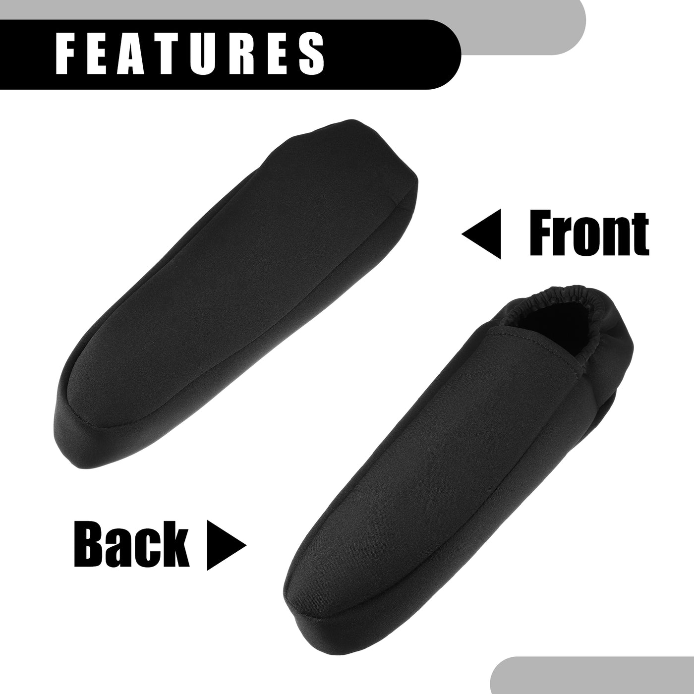 Partuto Center Console Seat Armrest Cover - Car Inner Seat Armrest Lid Storage Covers Trim - for Toyota Sequoia 2001-2007 Neoprene Fabric Black - 1 Pair