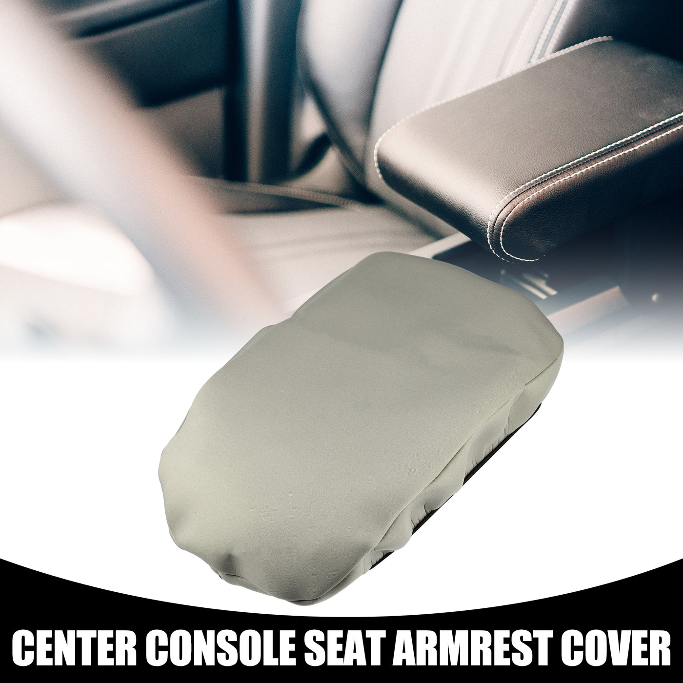 Partuto Center Console Seat Armrest Cover - Car Inner Seat Armrest Lid Storage Covers Trim - for Toyota Rav4 2019-2023 Neoprene Fabric Brown - 1 Pc