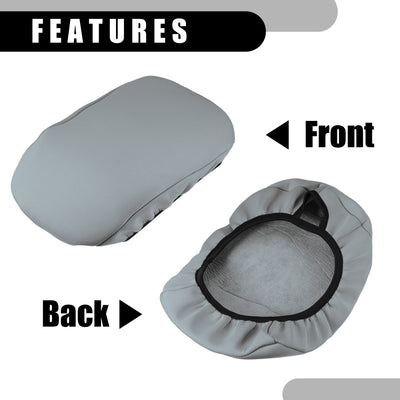 Harfington Center Console Seat Armrest Cover - Car Inner Seat Armrest Lid Storage Covers Trim - for Toyota Rav4 2019-2023 Neoprene Fabric Gray - 1 Pc