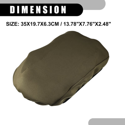 Harfington Center Console Seat Armrest Cover - Car Inner Seat Armrest Lid Storage Covers Trim - for Toyota Rav4 2019-2023 Neoprene Fabric Deep Brown - 1 Pc