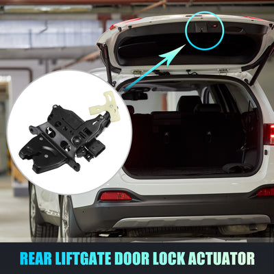 Harfington Replacement Rear Liftgate Door Lock Actuator for Chevrolet Malibu 2005-2012 for Pontiac G6 2005-2010 Tailgate Latch Assembly No.20815646 Black