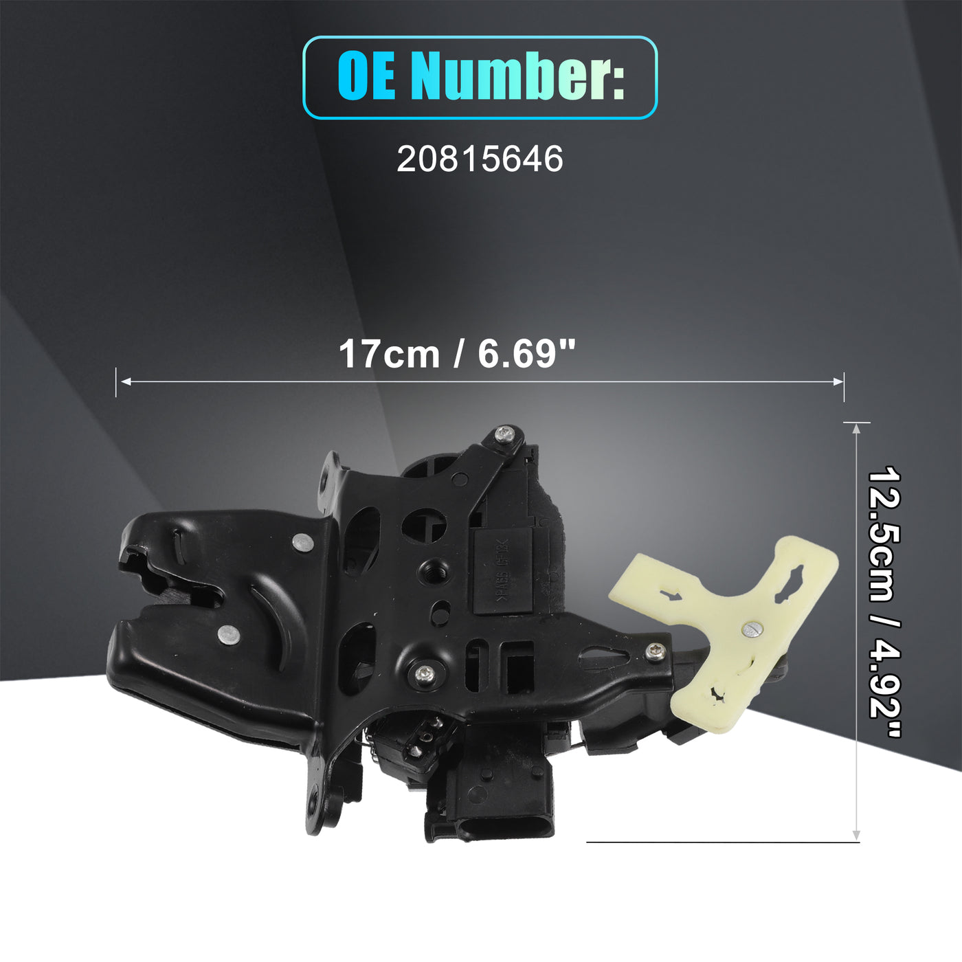 X AUTOHAUX Replacement Rear Liftgate Door Lock Actuator for Chevrolet Malibu 2005-2012 for Pontiac G6 2005-2010 Tailgate Latch Assembly No.20815646 Black