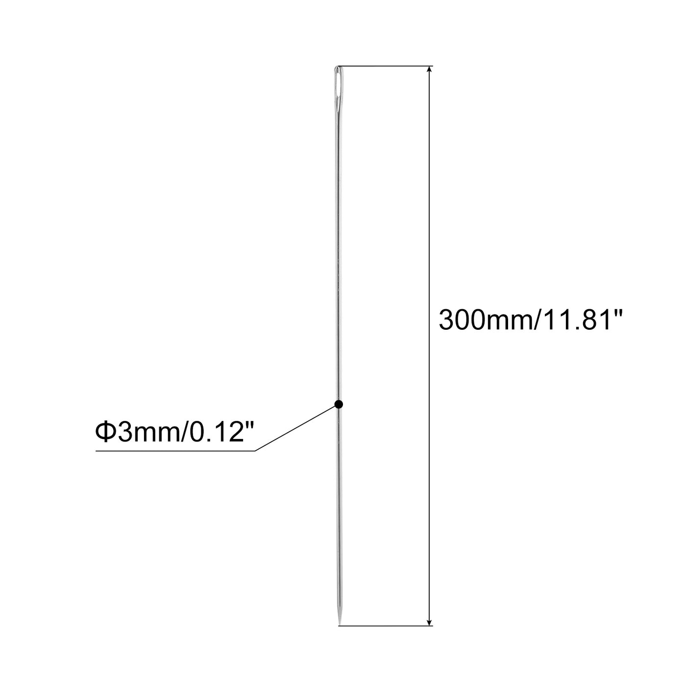 uxcell Uxcell Long Hand Sewing Needles, 12" Length Duty Large Eye Needle for Sewing