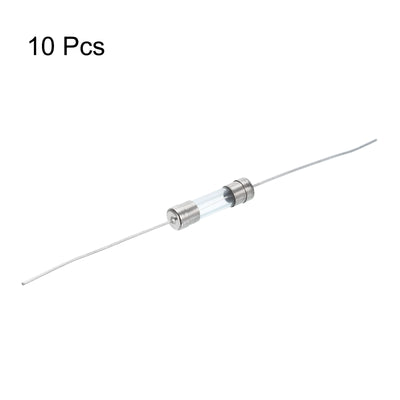 Harfington 10pcs Glass Tube Fuses, Axial-with Lead Wire 5x20mm 5A 250V for Replacing or Repairing Many Home Electronics (F5A)