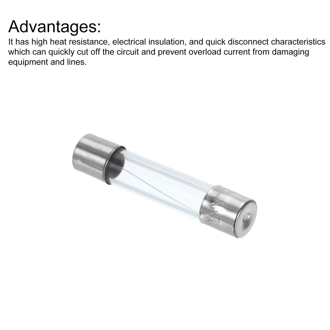 Harfington Glass Tube Fuses Axial-with Lead Wire for Replacing or Repairing Many Home Electronics