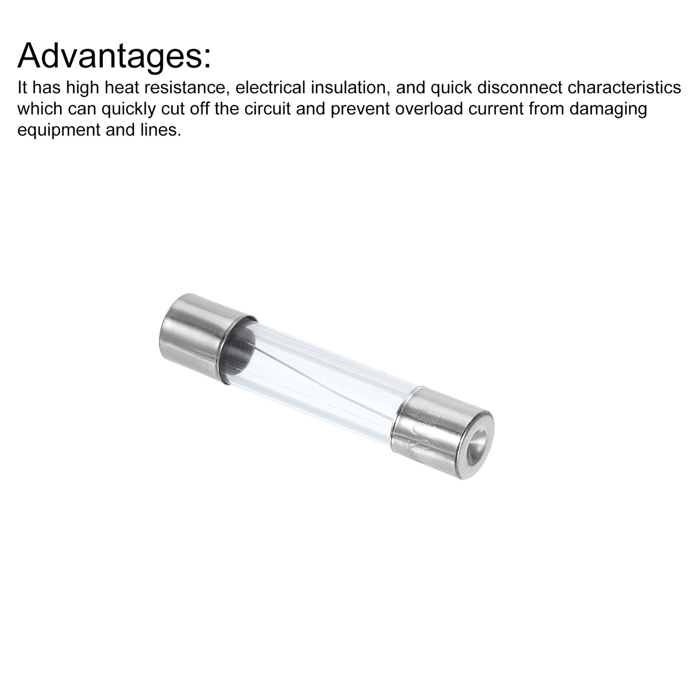 Harfington Glass Tube Fuses Axial-with Lead Wire for Replacing or Repairing Many Home Electronics