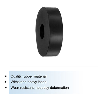 Harfington Uxcell 8pcs Rubber Spacers 40mm OD x 12mm ID x 10mm Height Round Anti Vibration Spacer