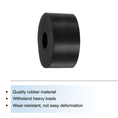 Harfington Uxcell 8pcs Rubber Spacers 40mm OD x 12mm ID x 20mm Height Round Anti Vibration Spacer