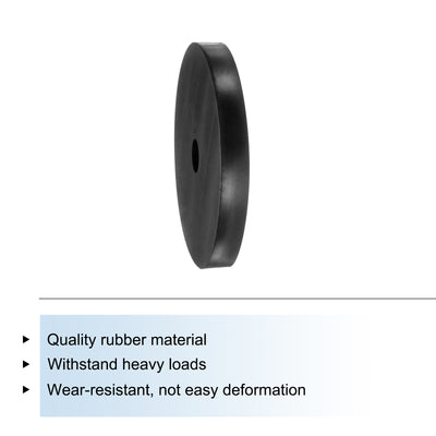 Harfington Uxcell 4pcs Rubber Spacers 80mm OD x 12mm ID x 10mm Height Round Anti Vibration Spacer