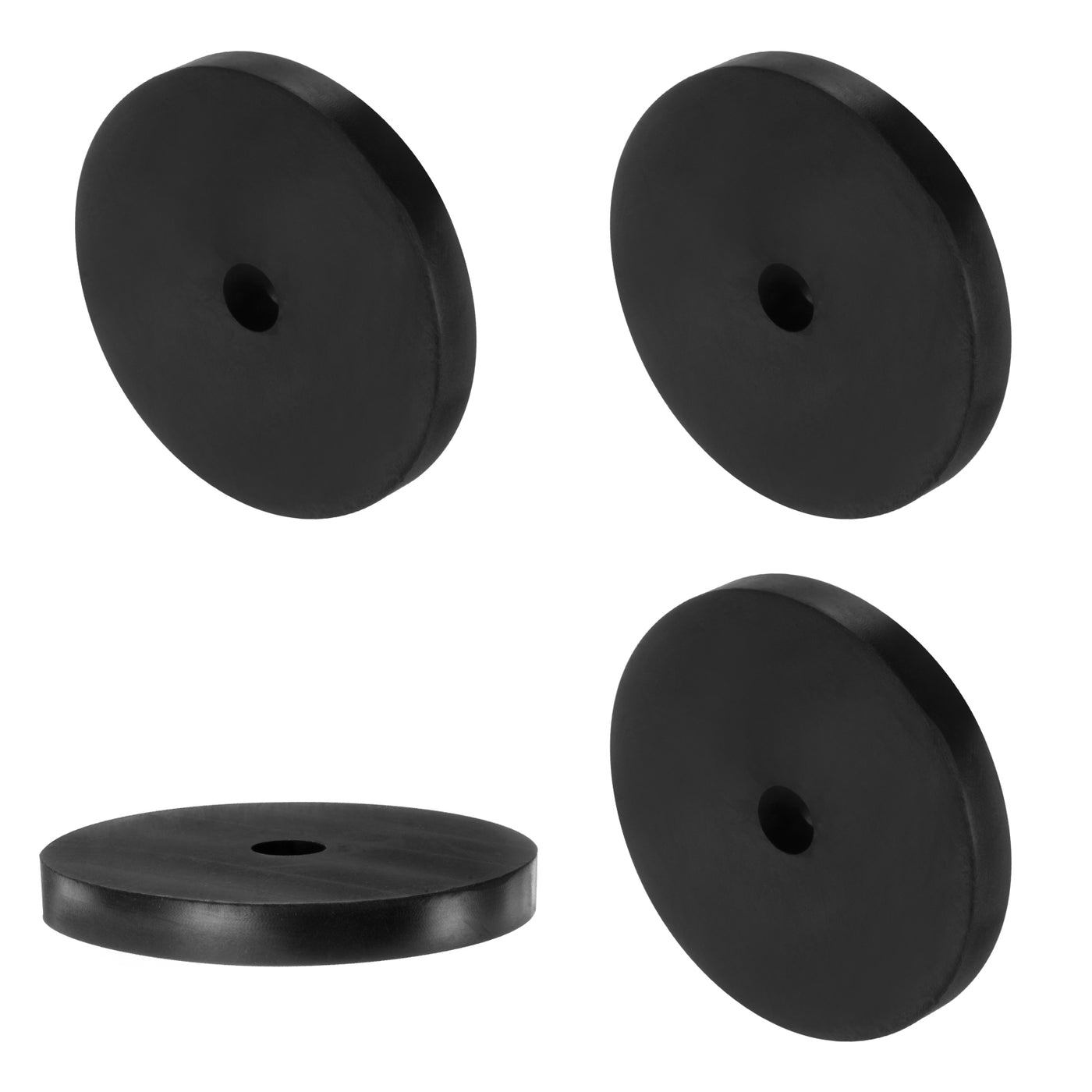 uxcell Uxcell 4pcs Rubber Spacers 80mm OD x 12mm ID x 10mm Height Round Anti Vibration Spacer