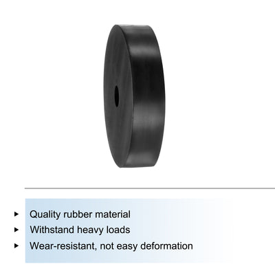 Harfington Uxcell 4pcs Rubber Spacers 80mm OD x 12mm ID x 20mm Height Round Anti Vibration Spacer